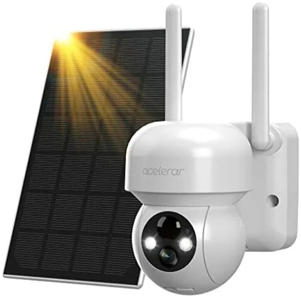 Acelerar T1 Wireless Security Camera Outdoor with Solar Powered, 360°PTZ WiFi